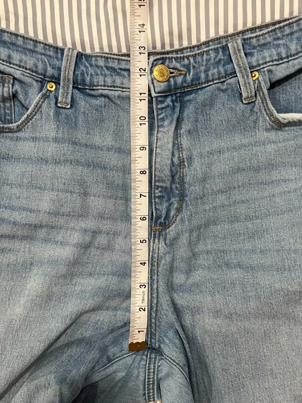 Ava & Viv Blue Wide Leg Denim Jeans - Picture 5 of 11